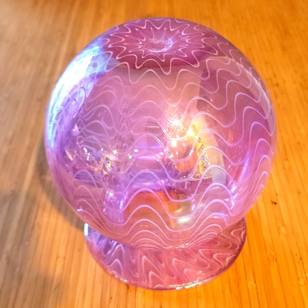 Hand Blown Pink Vase - Picture 3 of 3